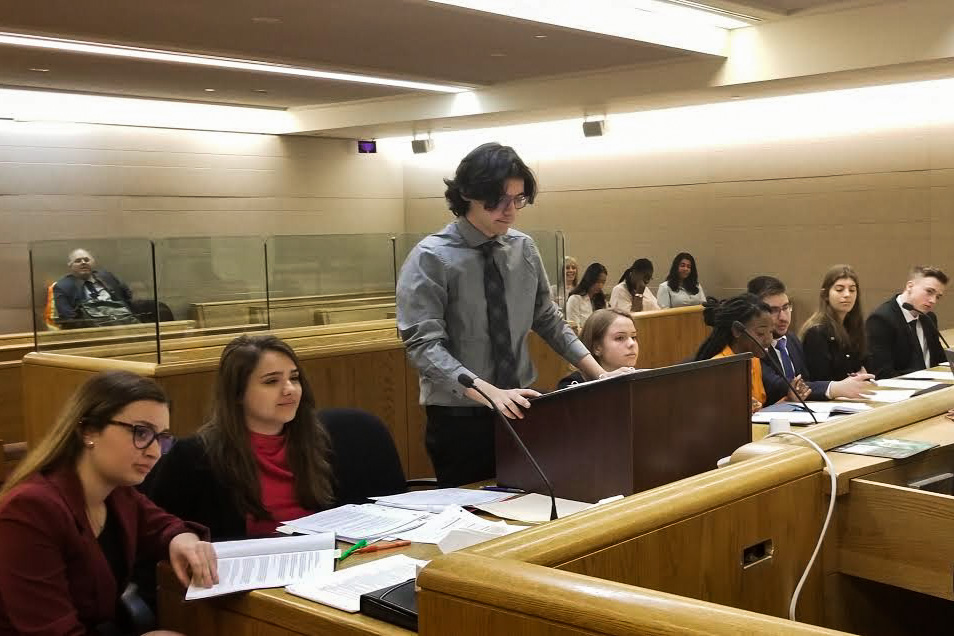 Plaidoirie d'un étudiant